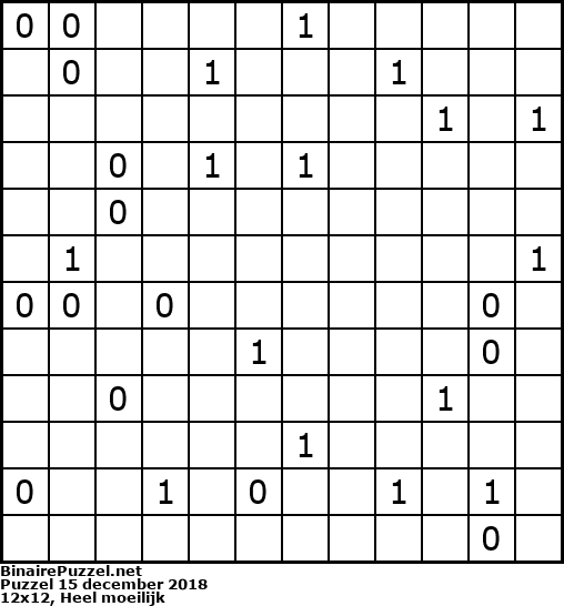 Binaire Puzzel