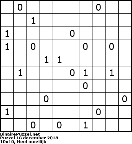 Binaire Puzzel