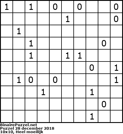 Binaire Puzzel