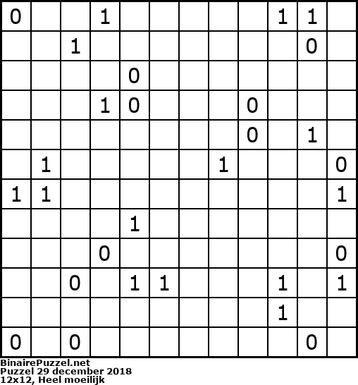 Binaire Puzzel