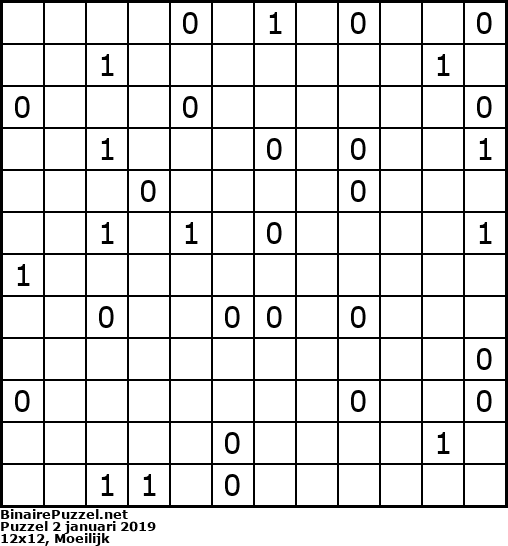 Binaire Puzzel