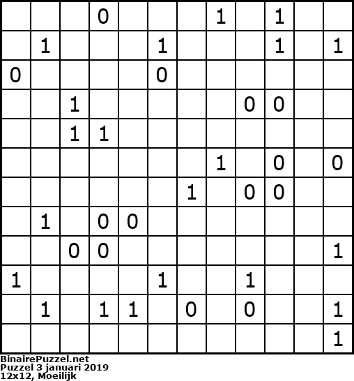 Binaire Puzzel