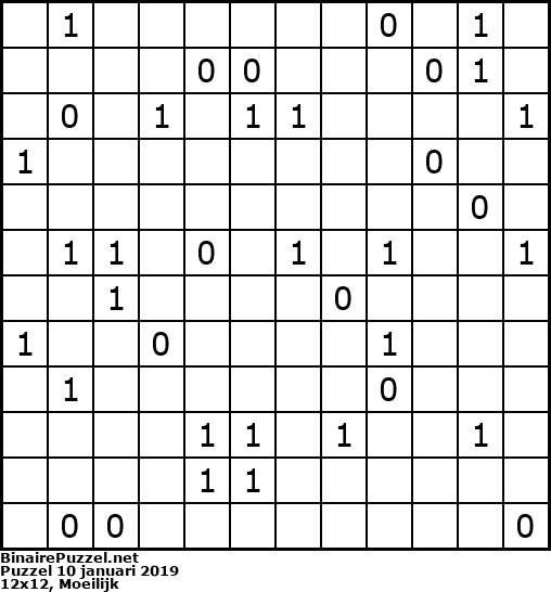 Binaire Puzzel