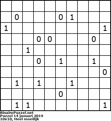 Binaire Puzzel