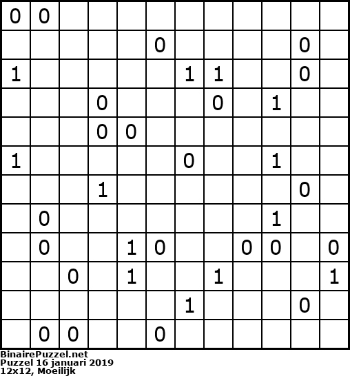 Binaire Puzzel