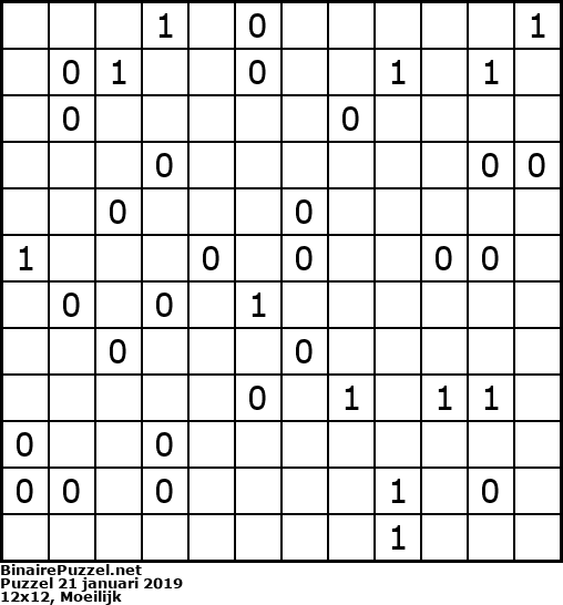 Binaire Puzzel