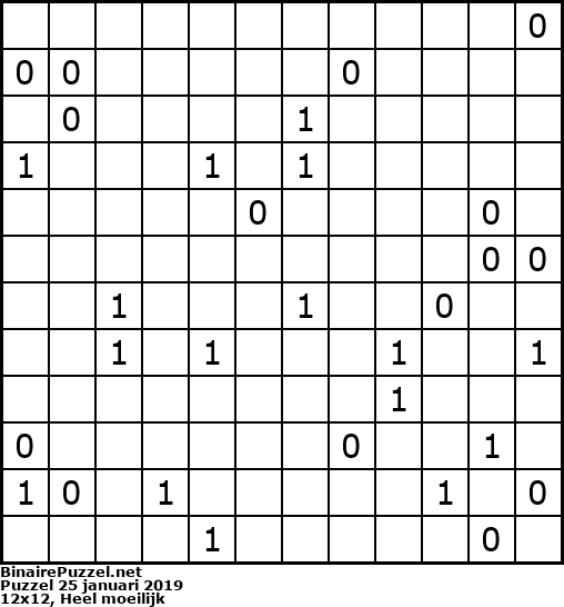 Binaire Puzzel