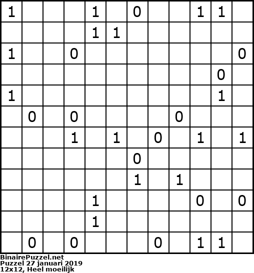 Binaire Puzzel