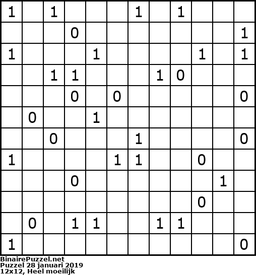Binaire Puzzel