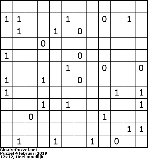 Binaire Puzzel