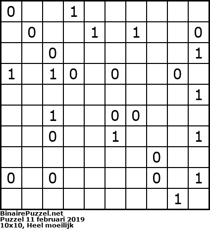 Binaire Puzzel