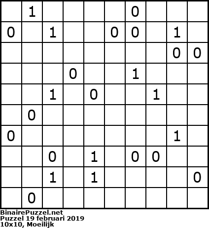 Binaire Puzzel