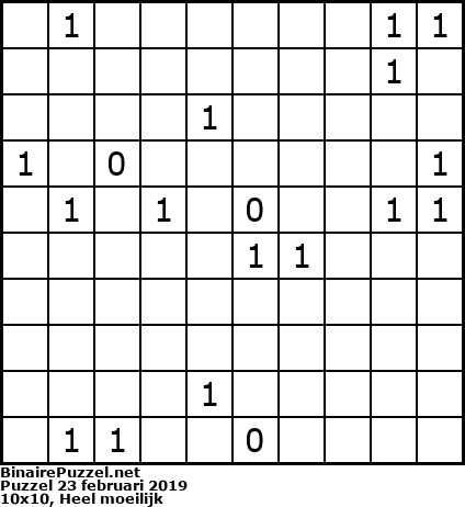 Binaire Puzzel