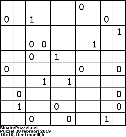 Binaire Puzzel