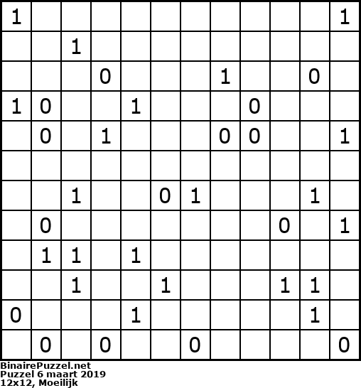 Binaire Puzzel