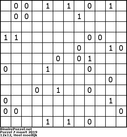 Binaire Puzzel
