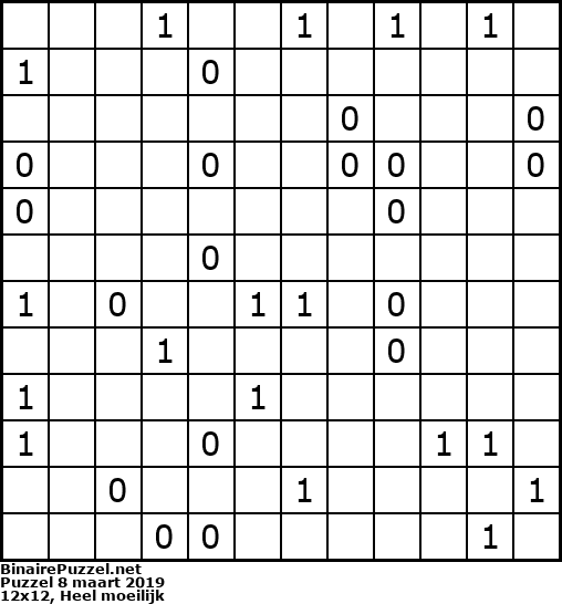 Binaire Puzzel