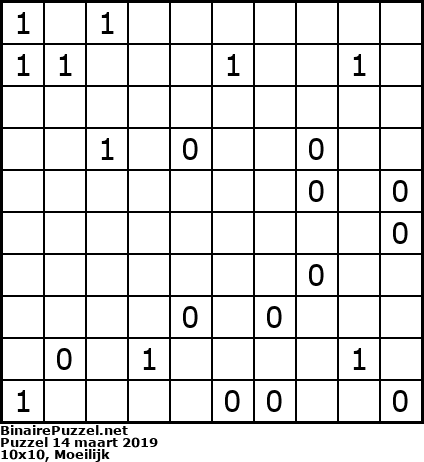 Binaire Puzzel