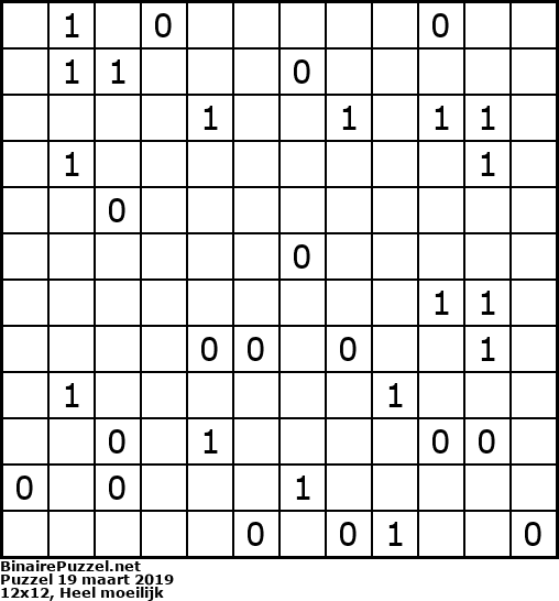 Binaire Puzzel