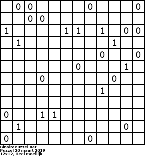 Binaire Puzzel