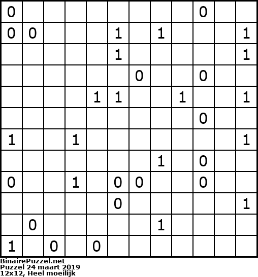 Binaire Puzzel