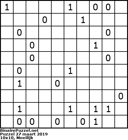 Binaire Puzzel