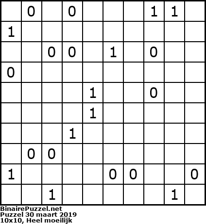 Binaire Puzzel