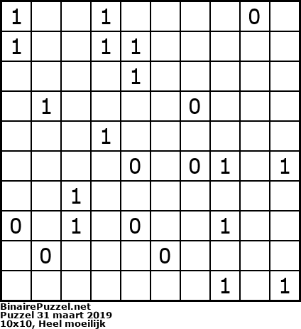 Binaire Puzzel