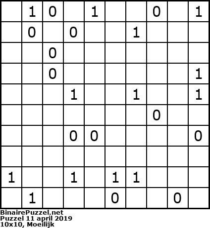 Binaire Puzzel