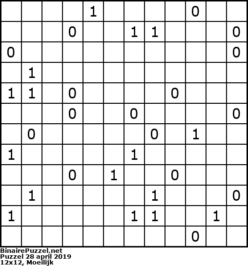 Binaire Puzzel