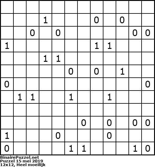 Binaire Puzzel