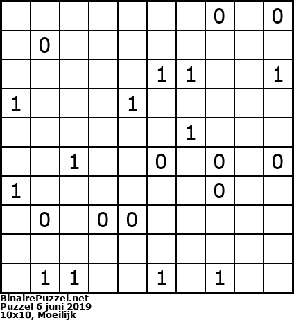 Binaire Puzzel
