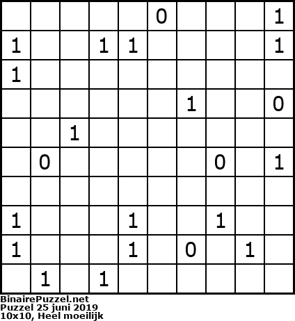 Binaire Puzzel