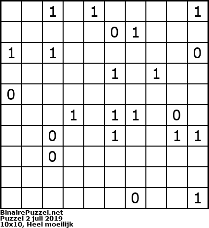 Binaire Puzzel