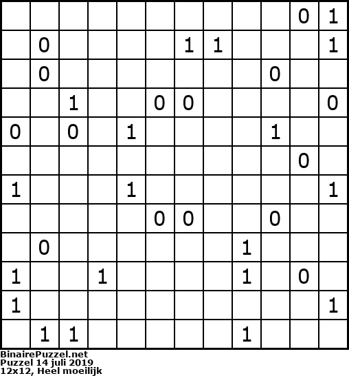 Binaire Puzzel