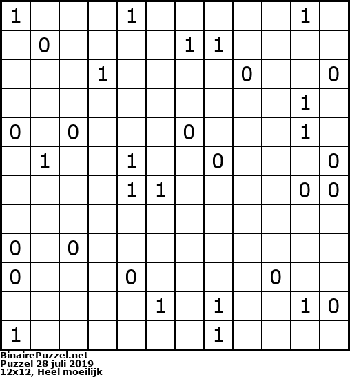 Binaire Puzzel