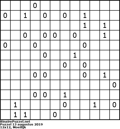 Binaire Puzzel