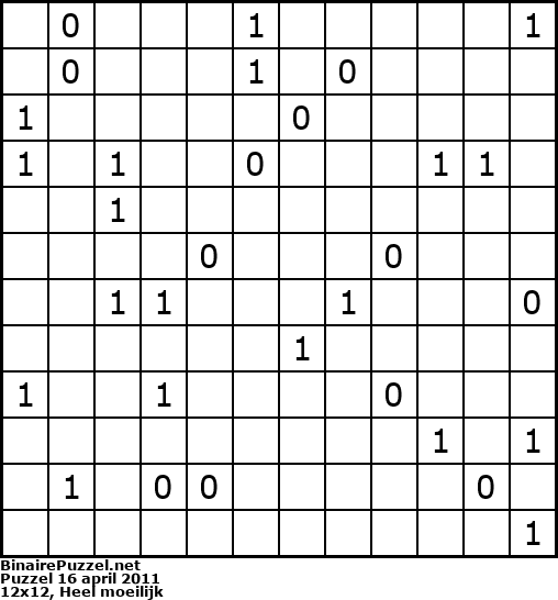 Binaire Puzzel