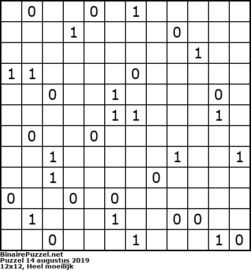 Binaire Puzzel
