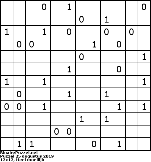 Binaire Puzzel