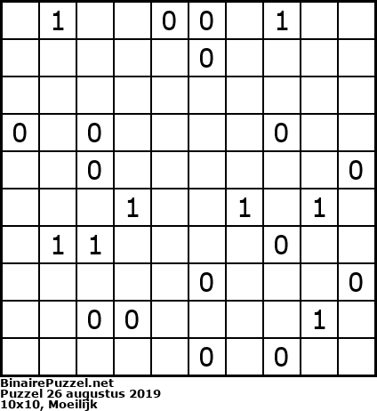 Binaire Puzzel