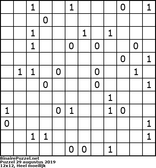 Binaire Puzzel