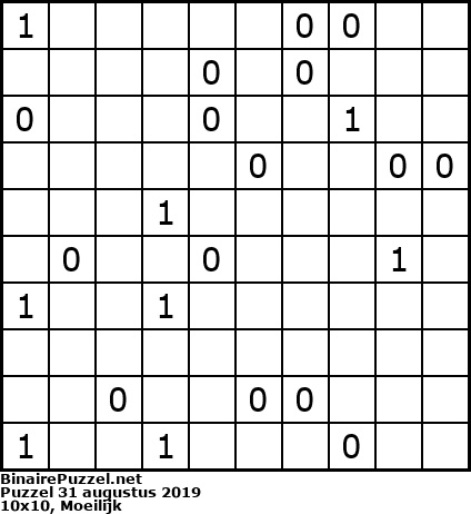 Binaire Puzzel