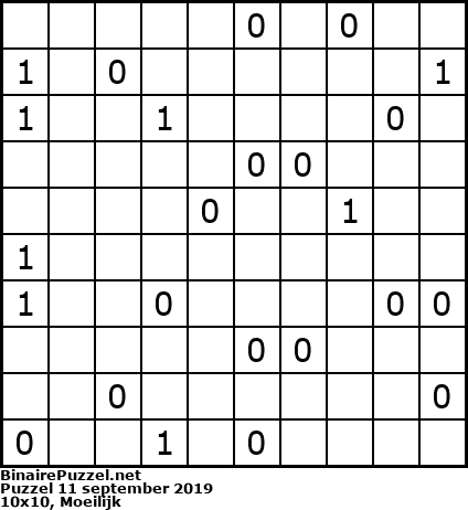 Binaire Puzzel