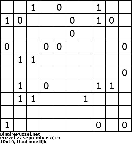 Binaire Puzzel