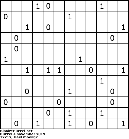 Binaire Puzzel