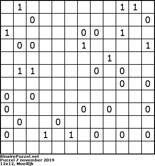 Binaire Puzzel
