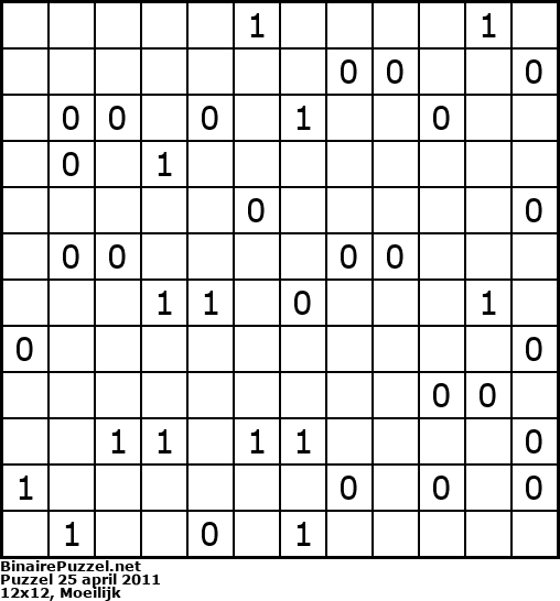 Binaire Puzzel
