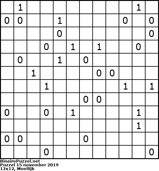 Binaire Puzzel