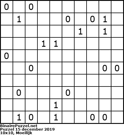 Binaire Puzzel